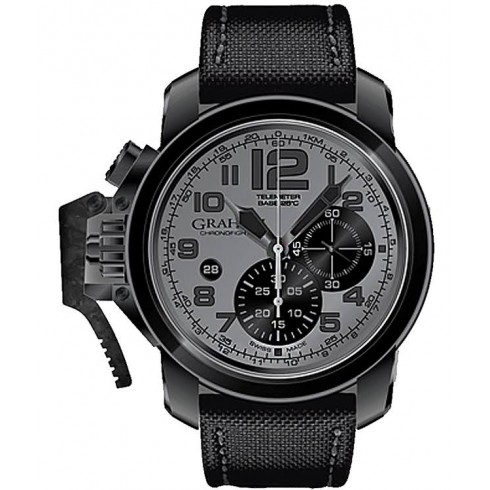 Graham Chronofighter Oversize Superlight Isle of Man Chronograph Grey Dial Black Techno Fabric Men's Watch 2CCAUS01A watches