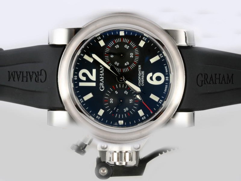 Graham Chronofighter R.A.C Chronograph 2CFCS.B18A.K25B Midsize Automatic 46mm Watch watches