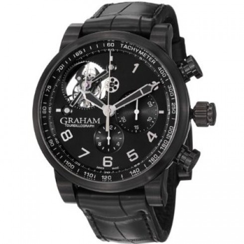 Graham Silverstone Tourbillograph Black Automatic Men's Watch 2TSAB.B02A.C114H watches