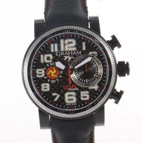 Graham Silverstone TT Black Dial Black Leather Men's Watch 2BLUV.B25R watches