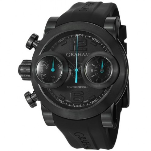 Graham Swordfish Black Dial Automatic Chronograph Men's Watch 2SWBB.U36L watches