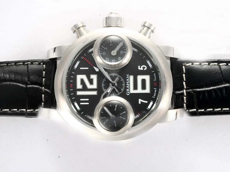 Graham Swordfish Swordfish Big 12-6 2SWAS.B14A.K06B Round Midsize Stainless Steel Case Watch watches