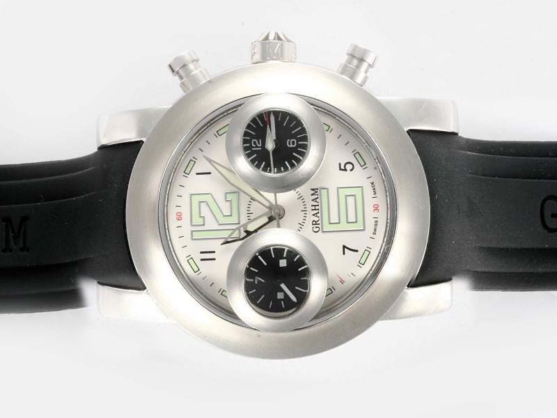 Graham Swordfish Swordfish Big 12-6 2SWAS.S06A.K06B Stainless Steel Case Round Midsize Watch watches