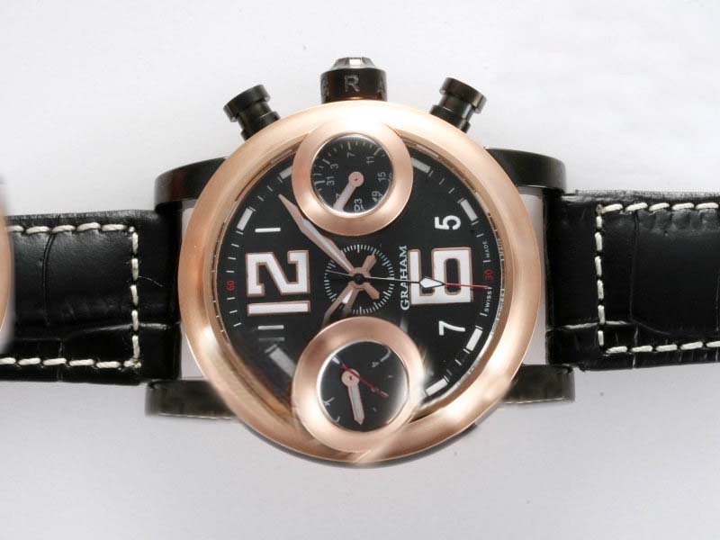 Graham Swordfish Swordfish Big 12-6 2SWASBR.B22A.K06B Automatic 46mm Black Dial Watch watches