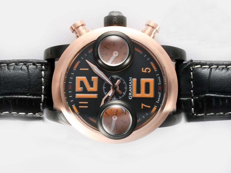 Graham Swordfish Swordfish Big 12-6 2SWASBR.B22A.K06B Automatic Black Dial 46mm Watch watches