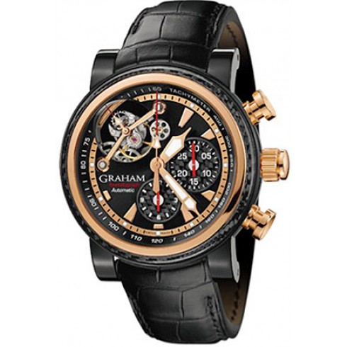 Graham Tourbillograph Silverston Woodcote Automatic Men's Watch 2TWAO.B01A watches