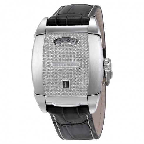 Hamilton American Classic Flintridge Edition Automatic Silver Dial Gray Leather Men's Watch H15515851 watches