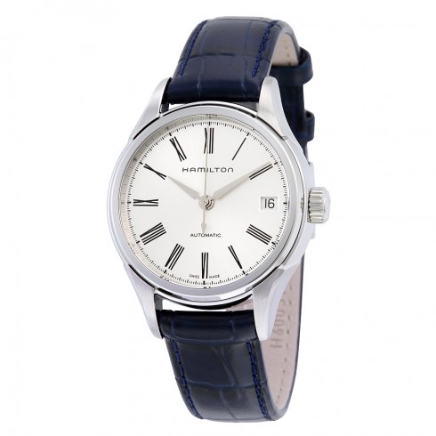 Hamilton American Classic Valiant Automatic Silver Dial Blue Leather Men's Watch H39415654 watches
