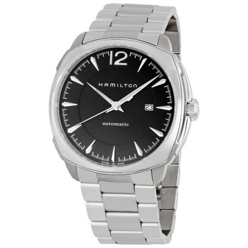 Hamilton Cushion Automatic Black Dial Stainless Steel Men's Watch H36515135 watches