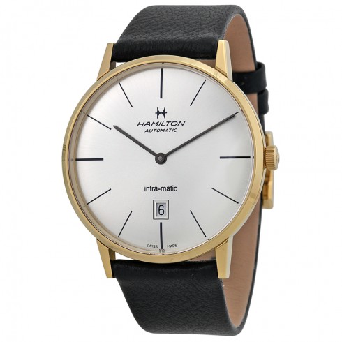 Hamilton Intra-Matic Automatic Yellow Gold PVD Men's Watch H38735751 watches