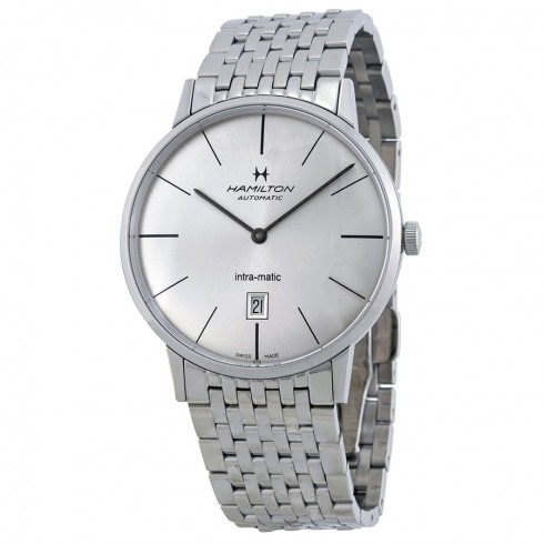 Hamilton Intra-Matic Ultra-slim Automatic Silver Dial Men's Watch H38755151 watches
