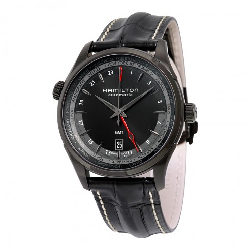 Hamilton Jazzmaster Automatic Black Dial Black Leather Men's Watch H32685731 watches