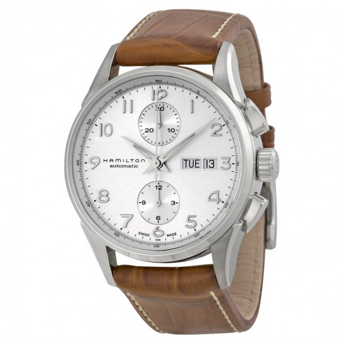 Hamilton Jazzmaster Maestro Silver Dial Brown Leather Men's Watch H32576555 watches