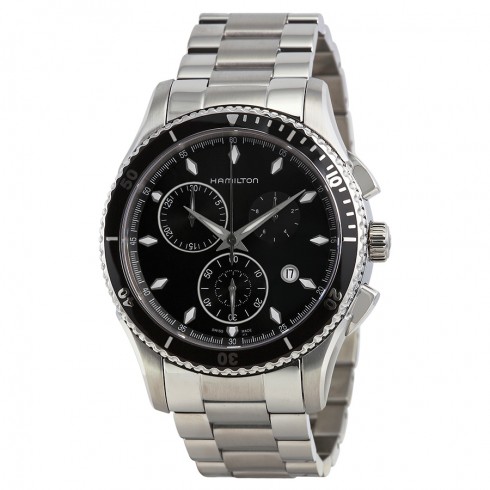 Hamilton Jazzmaster Seaview Black Dial Chronograph Men's Watch H37512131 watches