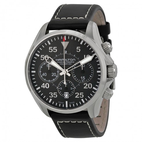 Hamilton Khaki Aviation Pilot Auto Chrono Watch H64666735 watches