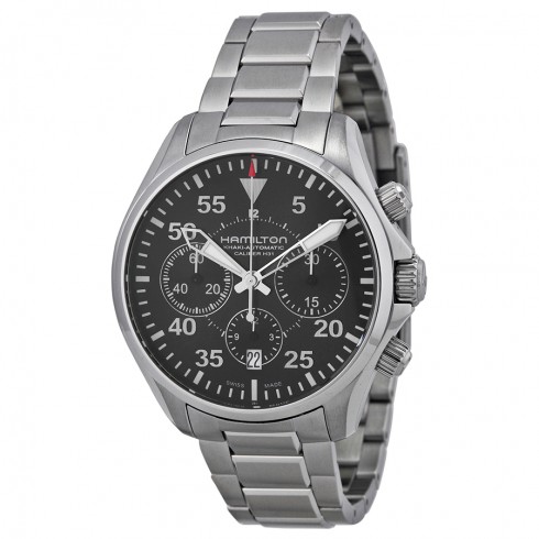 Hamilton Khaki Aviation Pilot Automatic Chronograph Men's H64666135 watches