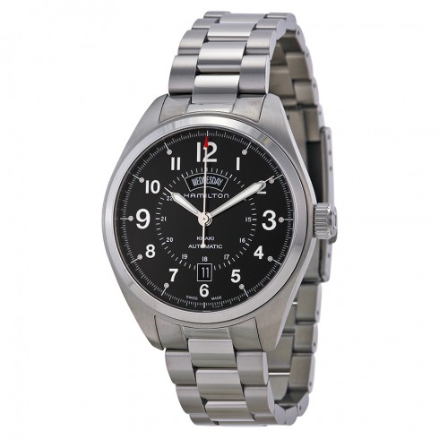Hamilton Khaki Field Automatic Black Dial Stainless Steel Men's Watch H70505133 watches