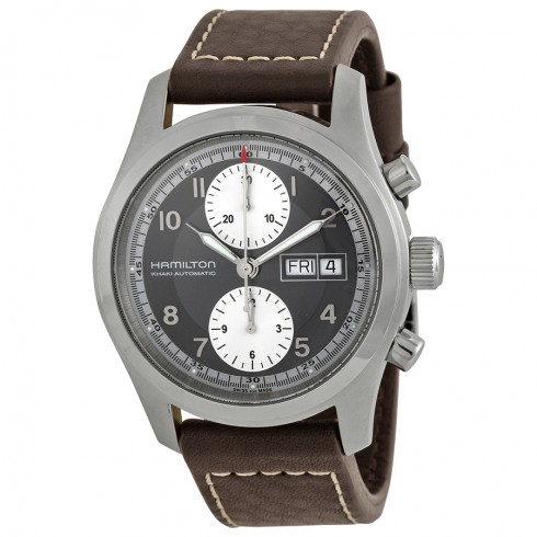 Hamilton Khaki Field Automatic Chronograph Black Dial Men's Watch H71566583 watches
