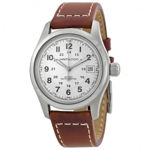 Hamilton Khaki Field Silver Dial Men's Watch H70455553 watches