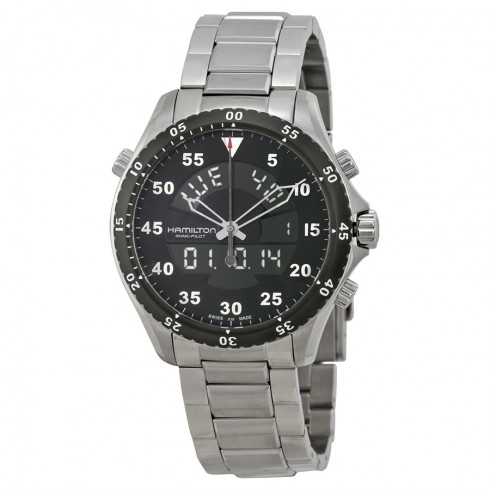 Hamilton Khaki Flight Timer Analog Digital Men Watch H64554131 watches