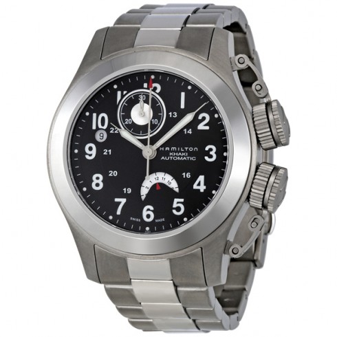 Hamilton Khaki Navy Frogman Black Dial Automatic Men's Watch H77716133 watches