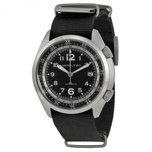 Hamilton Khaki Pilot Pioneer Automatic Black Dial Black Fabric Men's Watch H76455733 watches