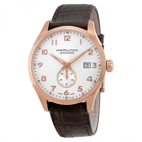 Hamilton Maestro Jazzmaster Automatic White Dial Brown Leather Men's Watch H42575513 watches