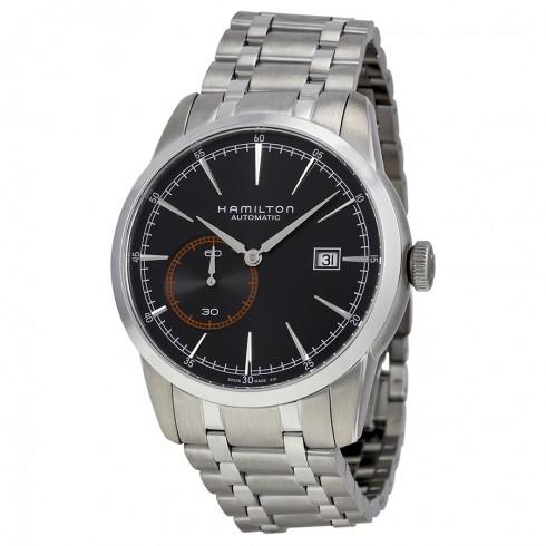 Hamilton Railroad Automatic Black Dial Stainless Steel Men's Watch H40515131 watches