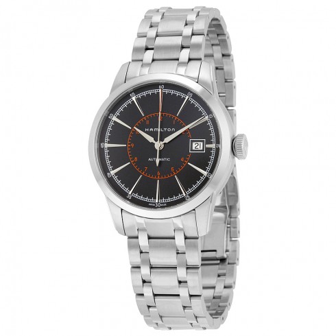 Hamilton Railroad Automatic Black Dial Stainless Steel Men's Watch H40555131 watches