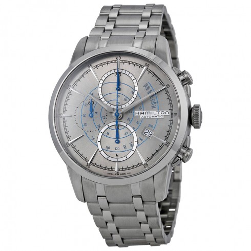 Hamilton Railroad Automatic Chronograph Slate Grey Dial Stainless Steel Men's Watch H40656181 watches