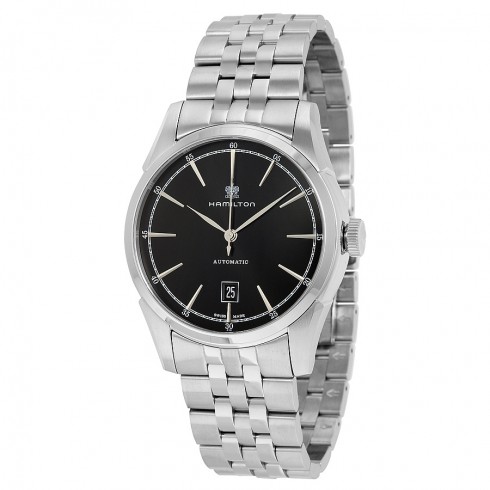 Hamilton Spirit Of Liberty Black Dial Stainless Steel Men's Watch H42415031 watches