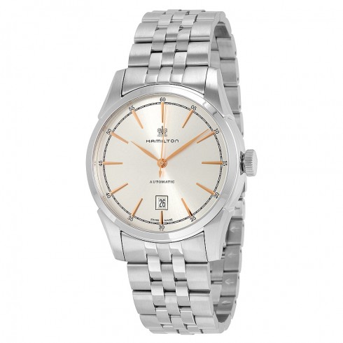 Hamilton Spirit Of Liberty Silver Dial Stainless Steel Men's Watch H42415051 watches