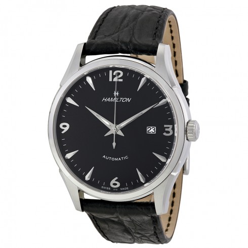 Hamilton Thinomatic Black Dial Black Leather Strap Men's Watch H38715731 watches