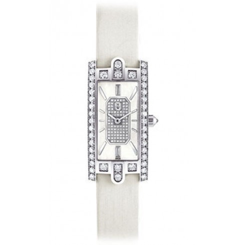 Harry Winston Avenue C Mother of Pearl Diamond Dial 18kt White Gold Satin Ladies Watch AVCQHM19WW123 watches