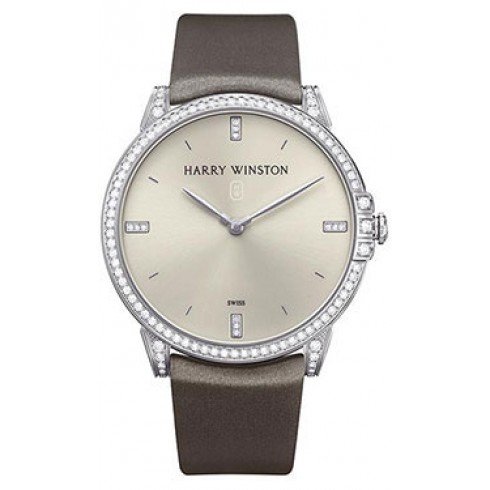 Harry Winston Midnight Silver Dial 18kt White Gold Diamond Stain Men's Watch MIDQHM39WW002 watches