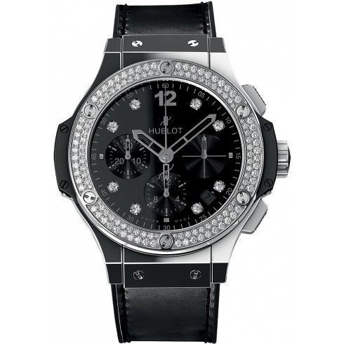 Hublot Big Bang 41mm Jeweled Dial Black Automatic Ladies Luxury Watch 341.SX.1270.VR.1104 watches