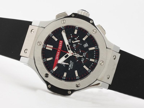 Hublot Big Bang 44mm 301.AM.130.RX.YCM07 Black Dial Stainless Steel Bezel Quartz Chronograph Watch watches