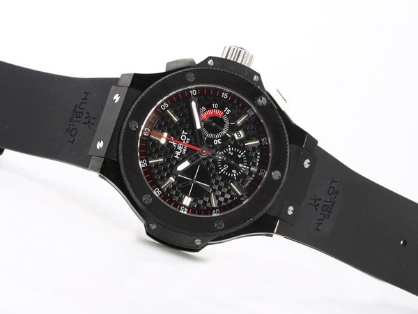 Hublot Big Bang 44mm 301.CM.131.RX.LUN06 Black Dial PVD Bezel Watch watches