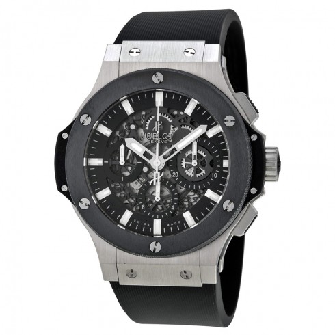 Hublot Big Bang Aero Bang Automatic Chronograph Black Dial Black Rubber Men's Watch 311.SM.1170.RX watches