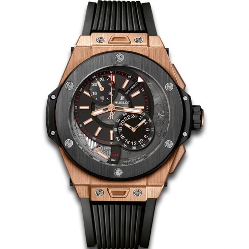 Hublot Big Bang Alarm Repeater Black Dial 18k King Gold GMT Limited Edition Men's Watch 403.OM.0123.RX watches
