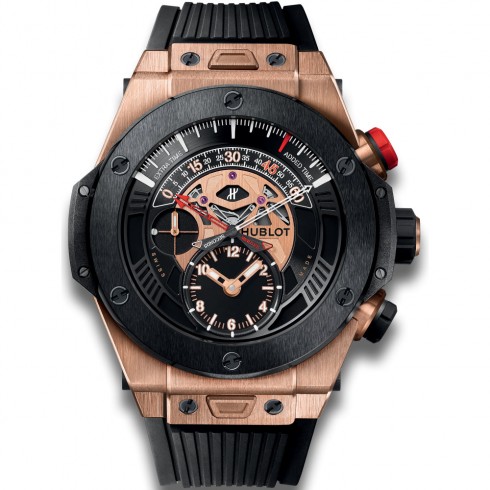 Hublot Big Bang Bi Retrograde King Gold Black Dial Chronograph Men's Watch 413.OM.1128.RX watches