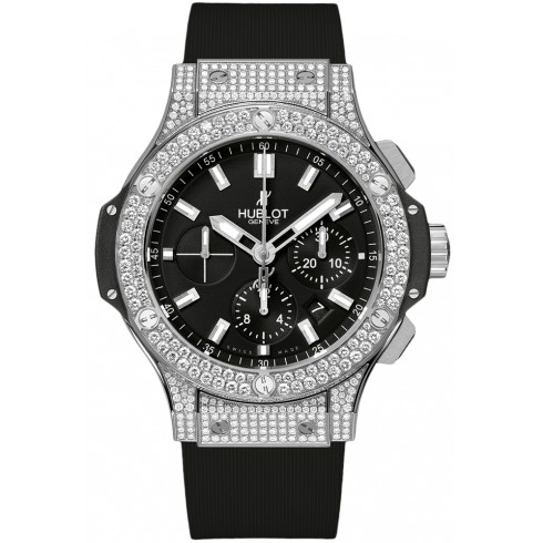 Hublot Big Bang Black Dial Chronograph Diamond Men's Watch 301SX1170RX1704 watches