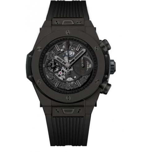Hublot Big Bang Black Skeleton Dial Automatic Men's Chronograph Watch 411.CI.1170.RX watches