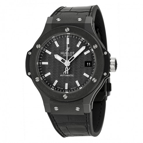 Hublot Big Bang Carbon Fiber Dial Alligator Unisex Watch 365CM1770LR watches