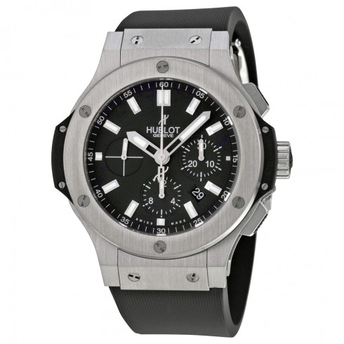 Hublot Big Bang Chronograph Black Dial Black Rubber Men's Watch 301.SX.1170.RX watches