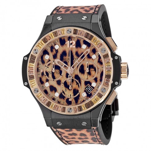 Hublot Big Bang Chronograph Leopard Dial Unisex Watch 341.cp.7610.nr.1976 watches
