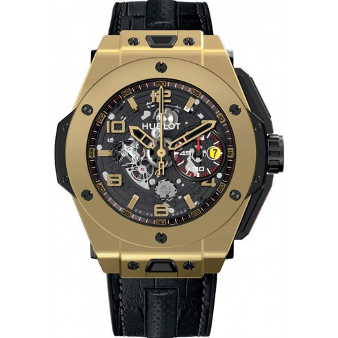 Hublot Big Bang Ferrari Skeleton Dial 18K Yellow Gold Automatic Men's Watch 401.MX.0123.VR watches