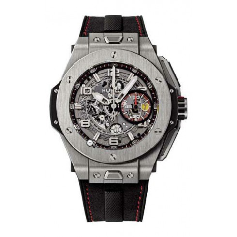 Hublot Big Bang Ferrari Titanium Black Rubber Automatic Men's Watch 401.NX.0123.VR watches