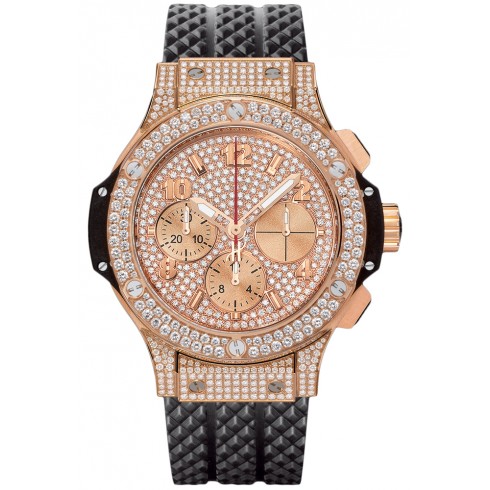 Hublot Big Bang Gold 41mm Dial Diamods Automatic Men's Watch 341.PX.9010.RX.1704 watches