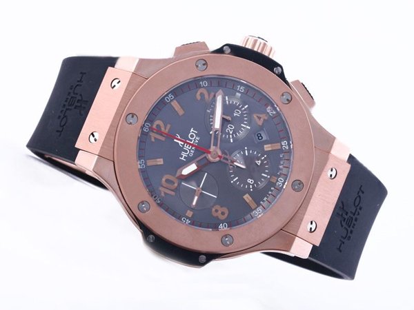 Hublot Big Bang Gold Mat 301.PL.500.RX 44.5mm Blue Rubber Strap Midsize Watch watches
